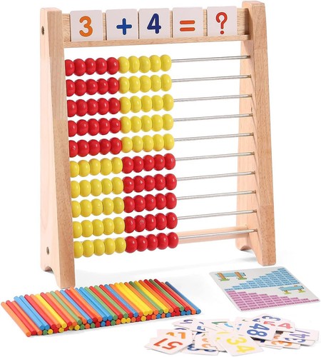 Rechenrahmen abakus holz mit - abakus,